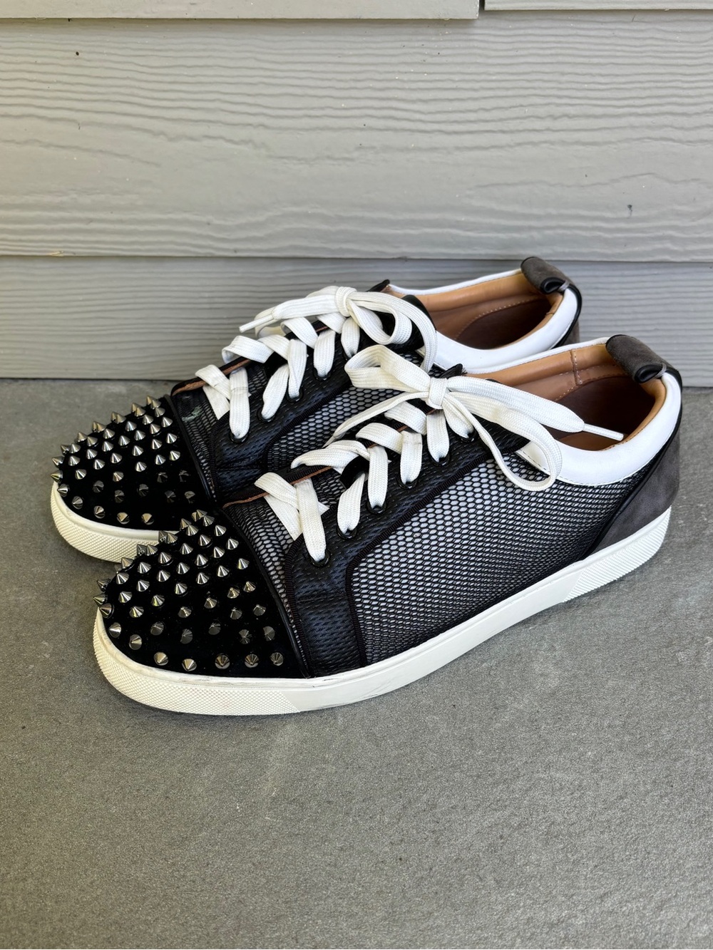 Christian Louboutin Low Top Spiked Runway Sneakers